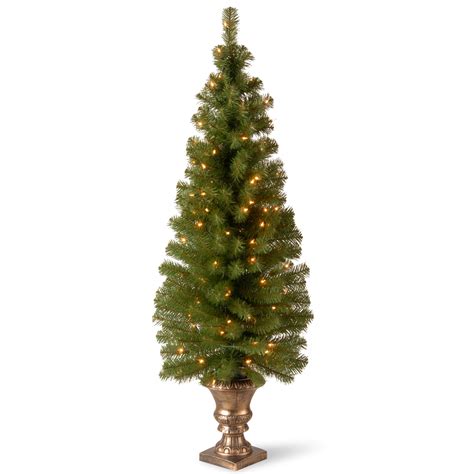 prelit christmas tree 5ft|5 foot pre lit artificial christmas tree.